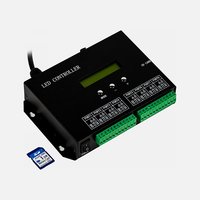 Контроллер DMX MAKSILED ML-H803SA 220В, 8192pix, SD-card, IP20, 189x123x40мм